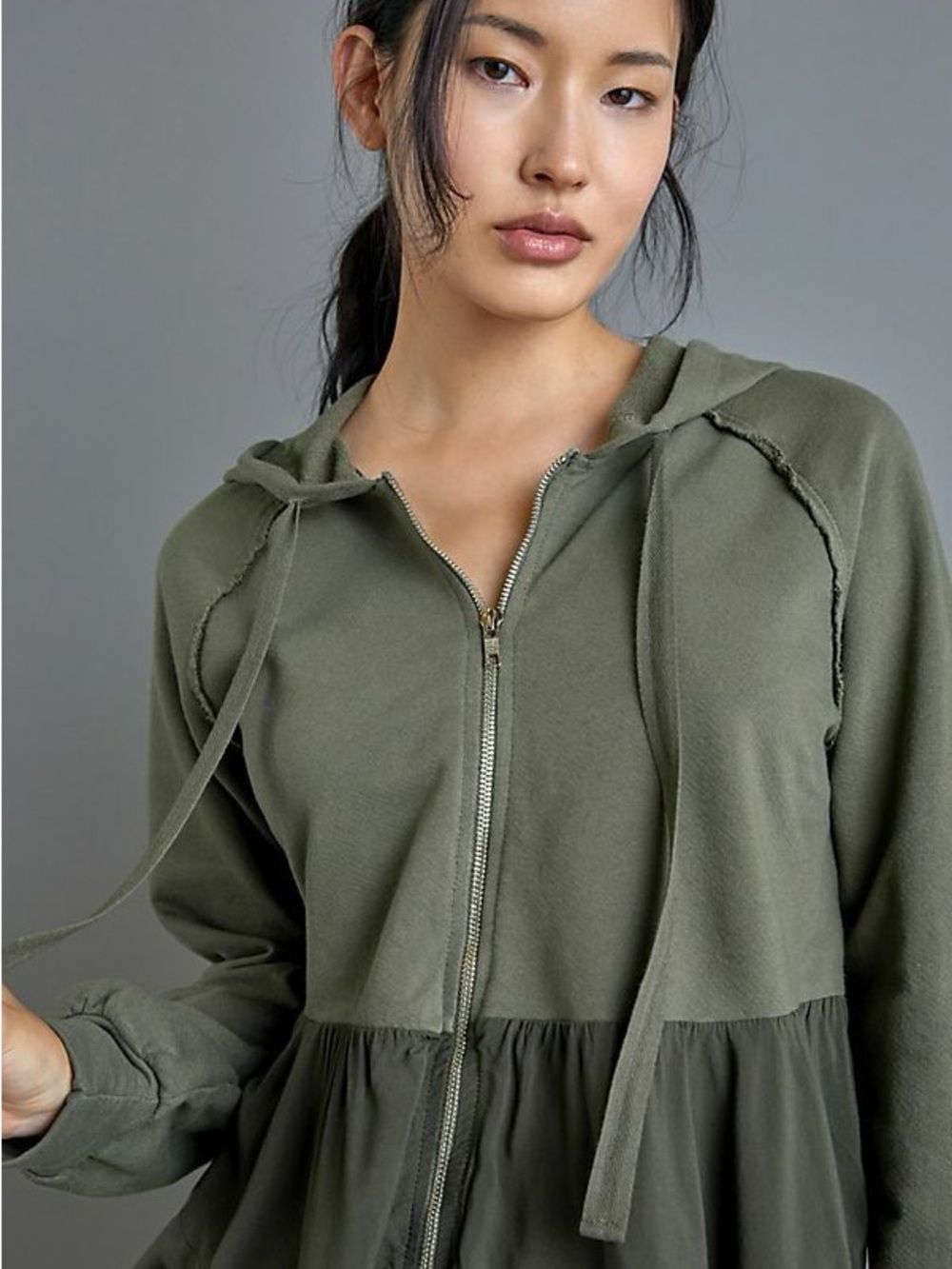 Anthropology T.la Lavande Tunic Hoodie